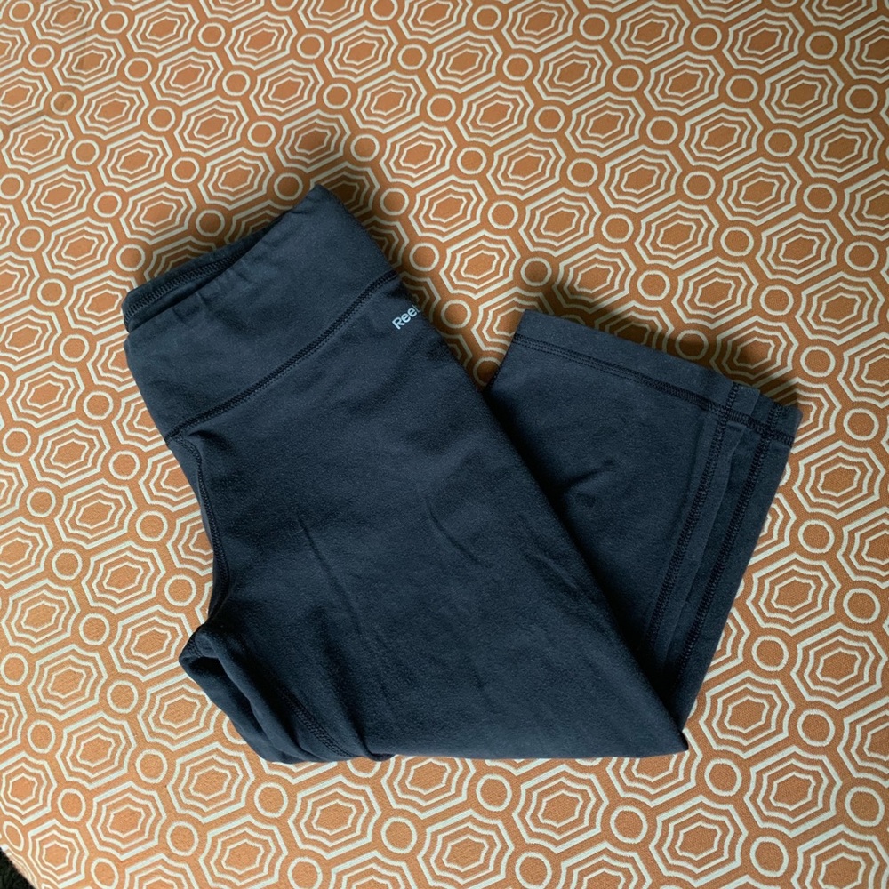 Reebok black capris
